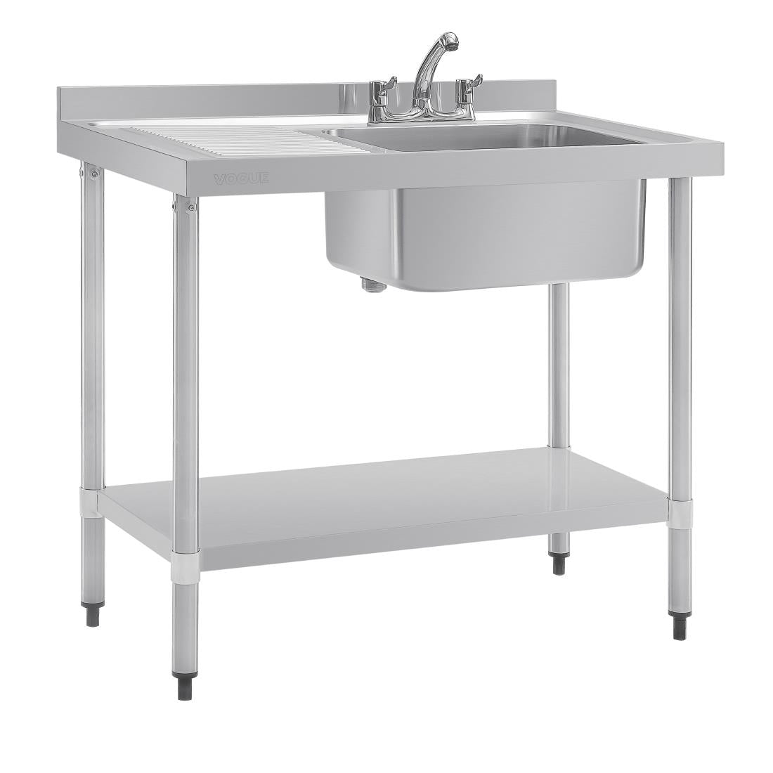 Vogue Single Sink Left Hand Drainer 1000mm product image