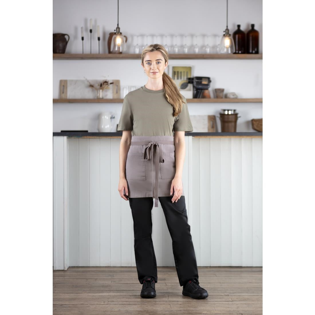 Southside Cotton Canvas Waist Apron Grey product image