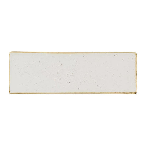 Churchill Stonecast Barley White Oblong Plates 330 x 110mm (Pack of 6)
