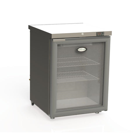 Foster 1 Glass Door 150Ltr Under Counter Fridge with Light HR150 13/109