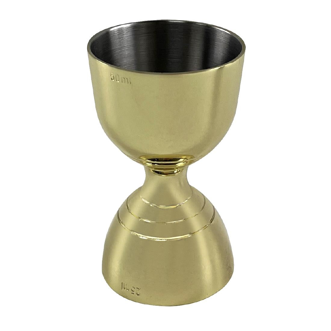 Beaumont Gold Plated Bell Jigger 25ml/50ml product image