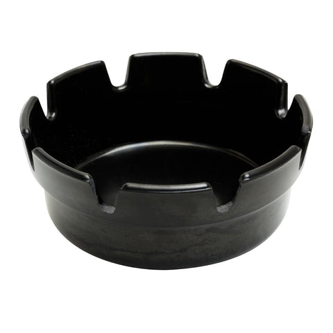 Beaumont Black Bakelite Crown Style Ashtray 101mm (Pack of 10)