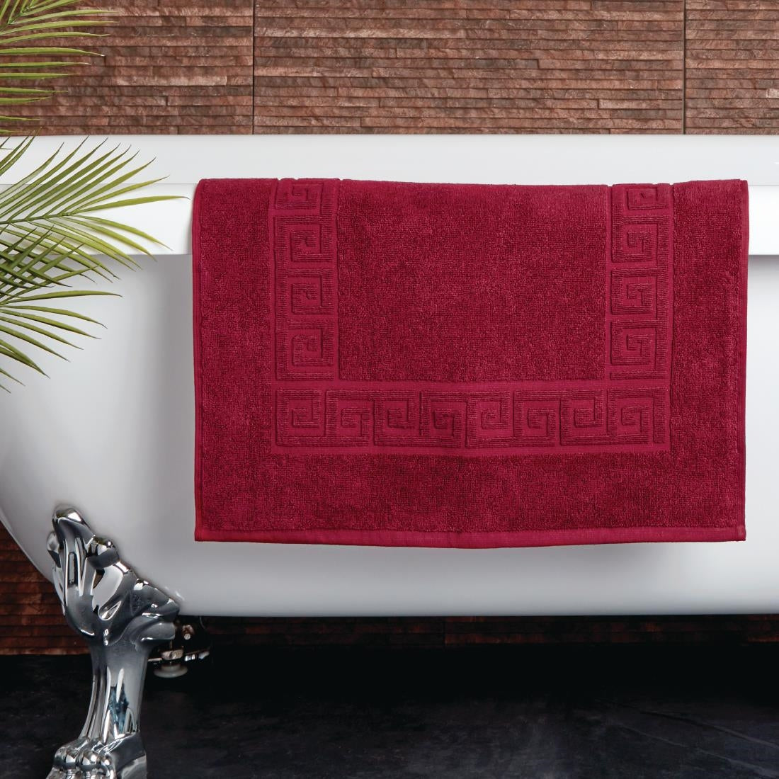Mitre Essentials Nova Bath Mat Wine product image