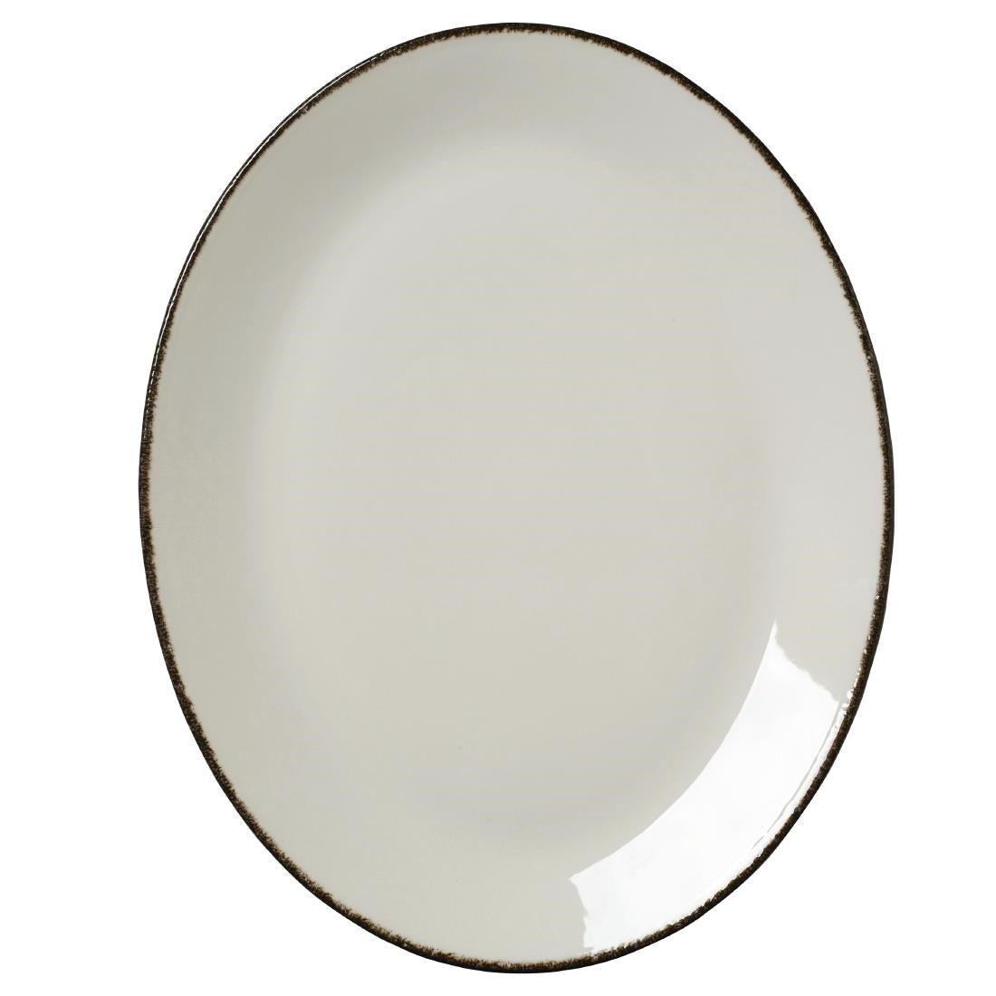 Steelite Charcoal Dapple Oval Coupe Plates product image