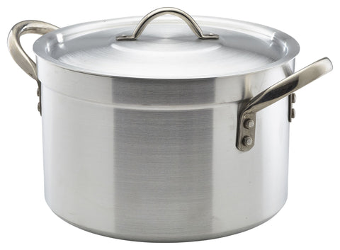 Genware 805-36 H/Duty Stewpan & Lid 36cm 24.5 Litre