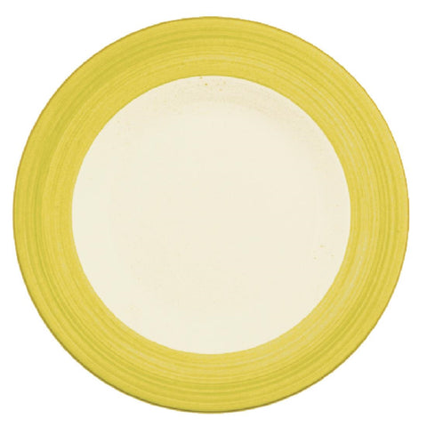 Steelite Rio Yellow Slimline Plates 255mm (Pack of 24)