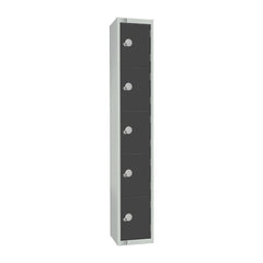 Elite Five Door Padlock Locker – Graphite Grey