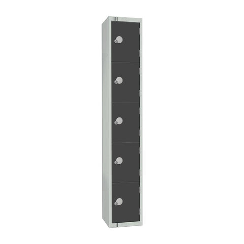 Elite Five Door Padlock Locker Graphite Grey product image