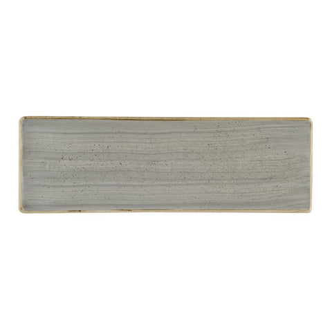 Churchill Stonecast Grey Oblong Plates 330 x 110mm (Pack of 6)