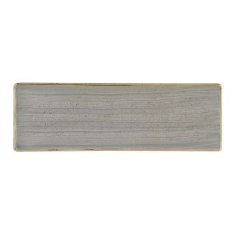 Churchill Stonecast Grey Oblong Plates 330 x 110mm (Pack of 6)