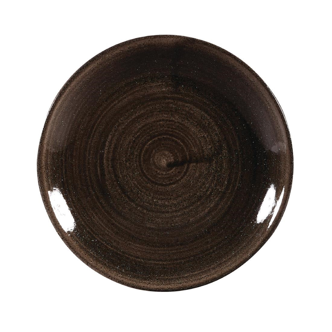 Churchill Stonecast Patina Coupe Plates Black product image
