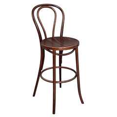 Fameg Bentwood Bistro High Stool – Beech Wood, Walnut Finish
