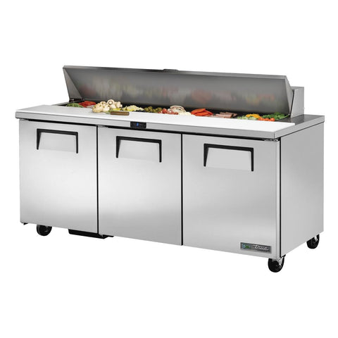 True Salad Prep Counter 3 Door 538Ltr TSSU-72-18