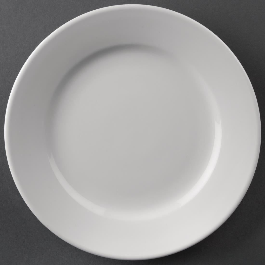 Olympia Athena Wide Rimmed Plates 165mm White product image