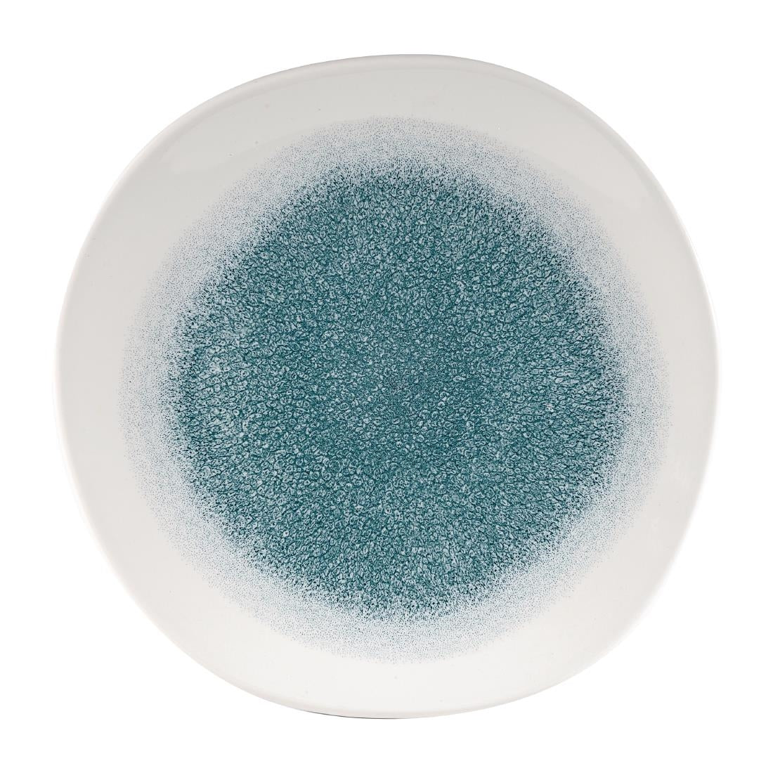 Churchill Raku Round Trace Plate Jade Green product image