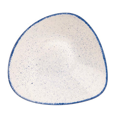 Churchill Stonecast Hints Indigo Blue Triangular Plates 229mm (Pack of 12)