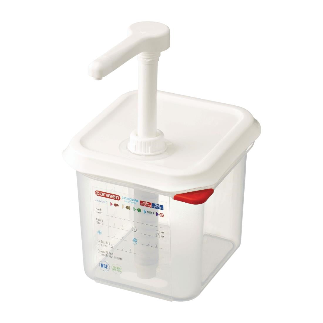 Araven Sauce Dispenser with Pump GN 1/6 product image