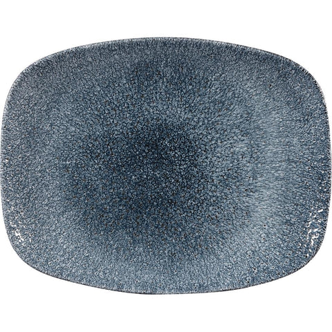 Churchill Studio Prints Raku Rectangular Plate Topaz Blue 261mm (Pack of 12)