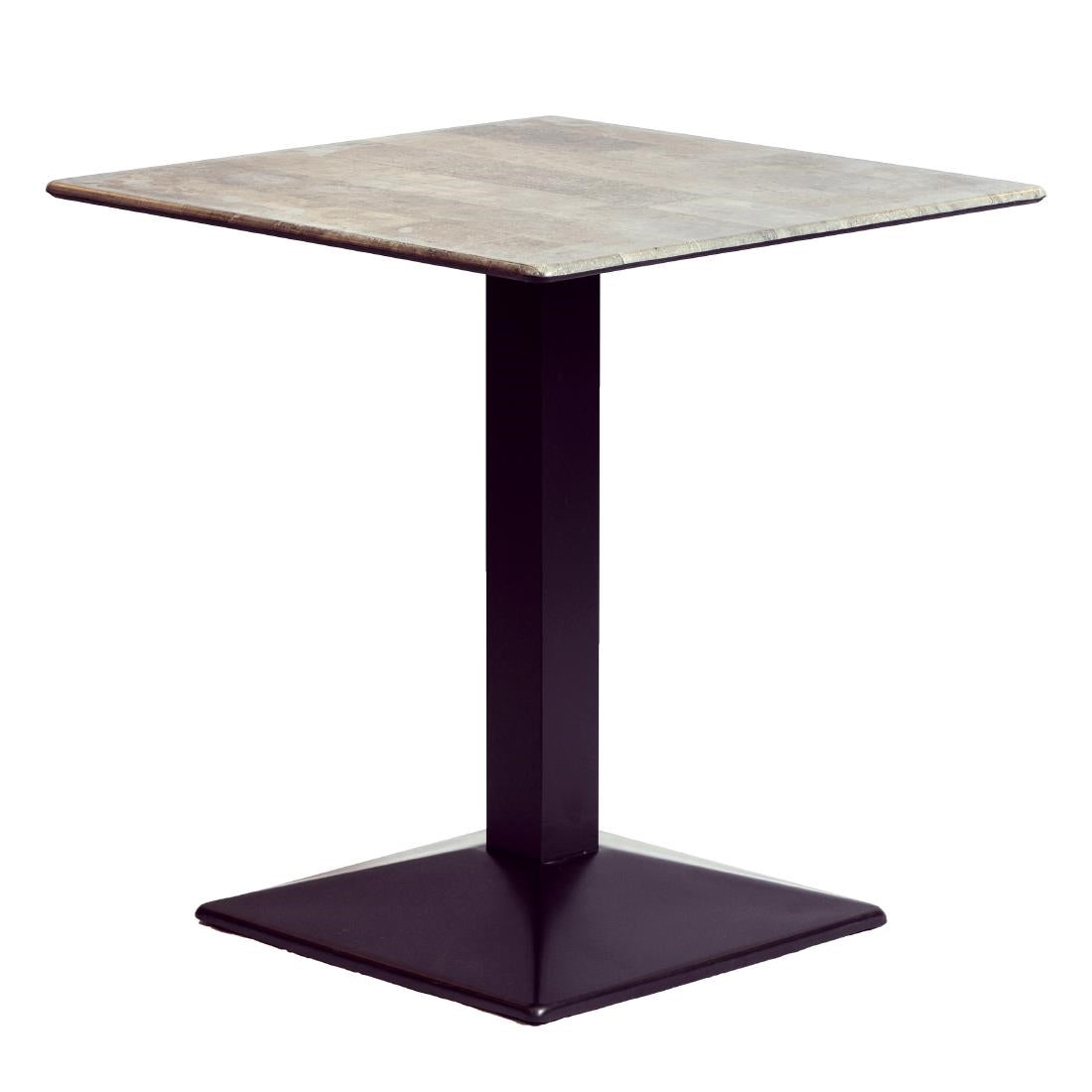 Turin Metal Base 700mm Square Dining Table product image