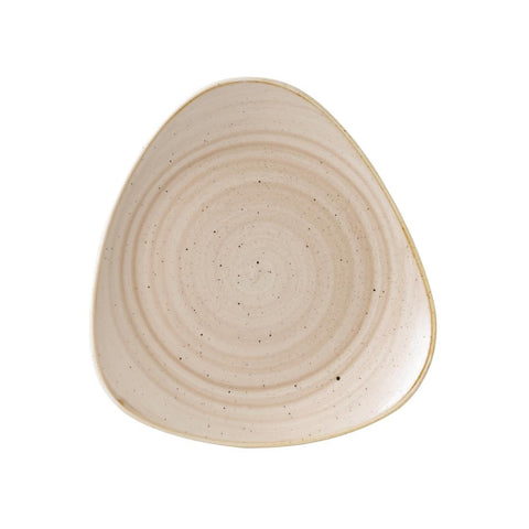 ChurchillÂ Stonecast Triangle Plate Nutmeg Cream 311mm (Pack of 6)