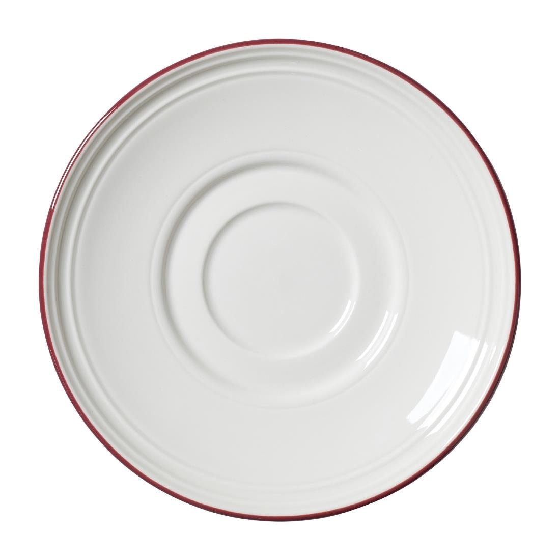 Steelite Bead Maroon Band Saucers 150mm product image