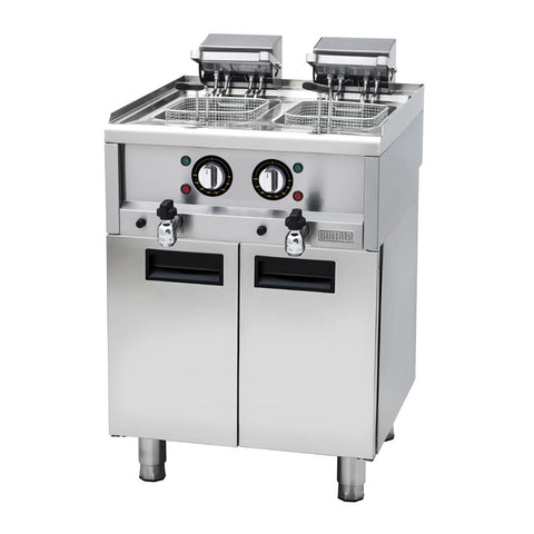 Buffalo 600 Series Freestanding Double Electric Fryer - 9Ltr + 9Ltr