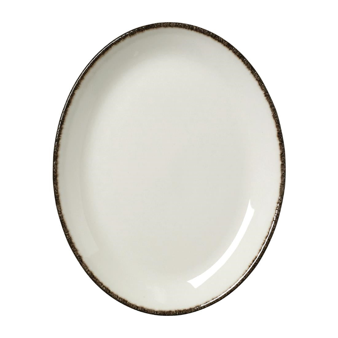 Steelite Charcoal Dapple Oval Coupe Plates product image