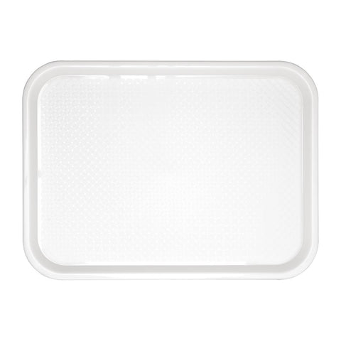 Olympia Kristallon Polypropylene Fast Food Tray White Medium 415mm