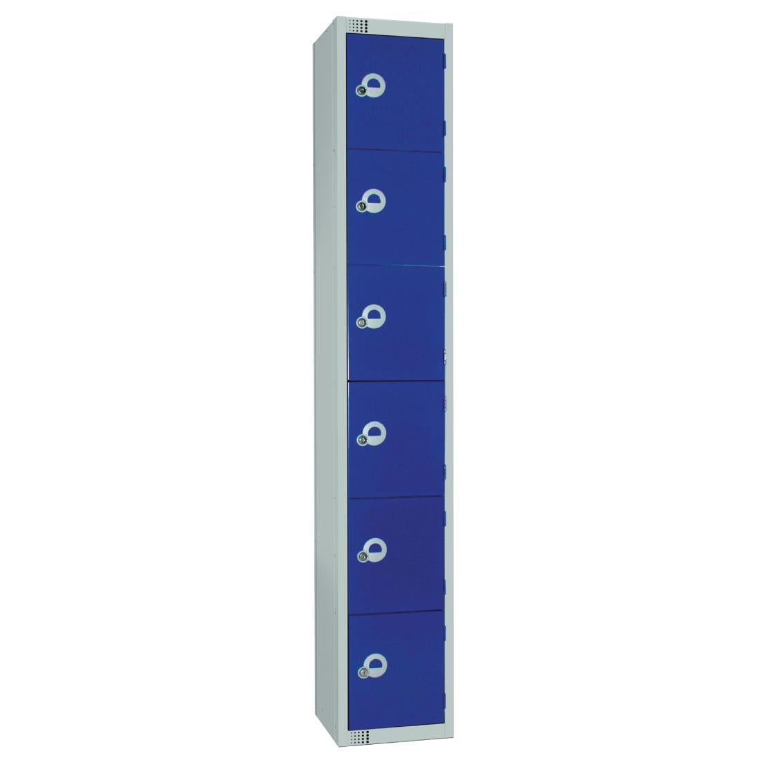 Elite Six Door Camlock Locker Blue product image