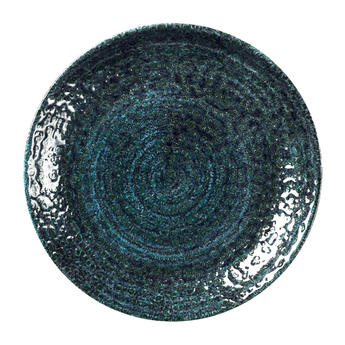 Churchill Homespun Chroma Blue Coupe Plate product image