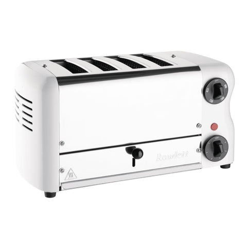 Rowlett Esprit 4 Slot Toaster White w/2x Additional Elements & Sandwich Cage