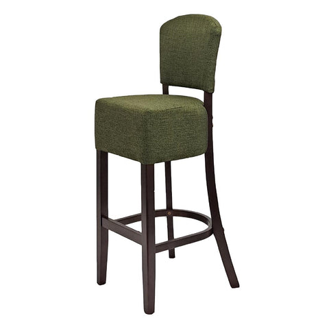 Hanoi Bar Chair In Soft Oak with Shetland Forest Seatpad (Pack of 2)