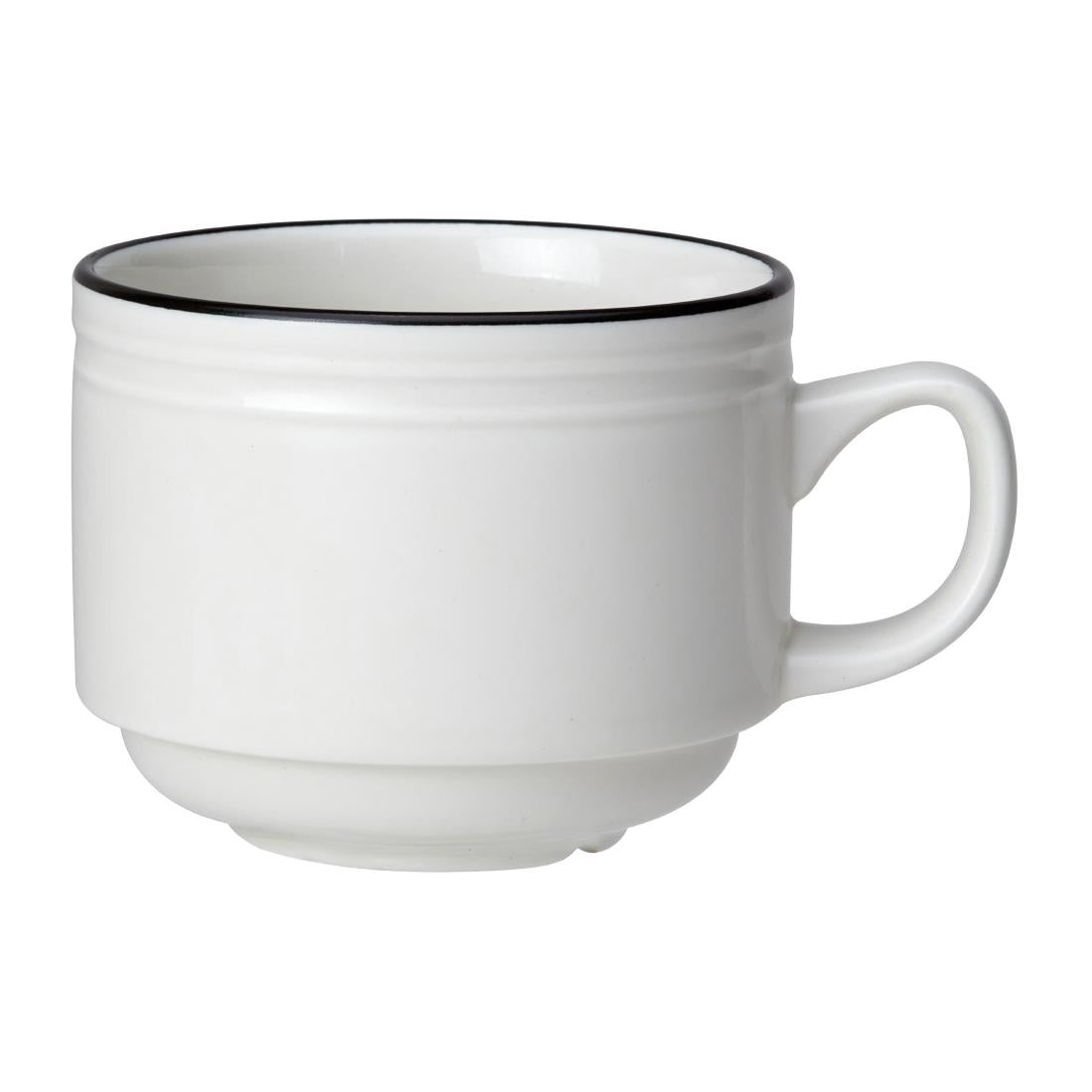 Steelite Bead Black Band Stacking Cups 200ml product image