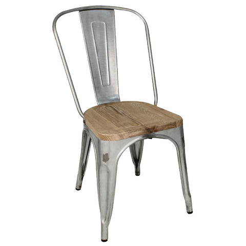 Bolero Bistro Side Chairs with Wooden Seat product image