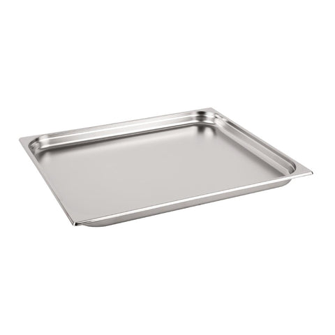 Vogue Stainless Steel 2/1 Gastronorm Tray 40mm