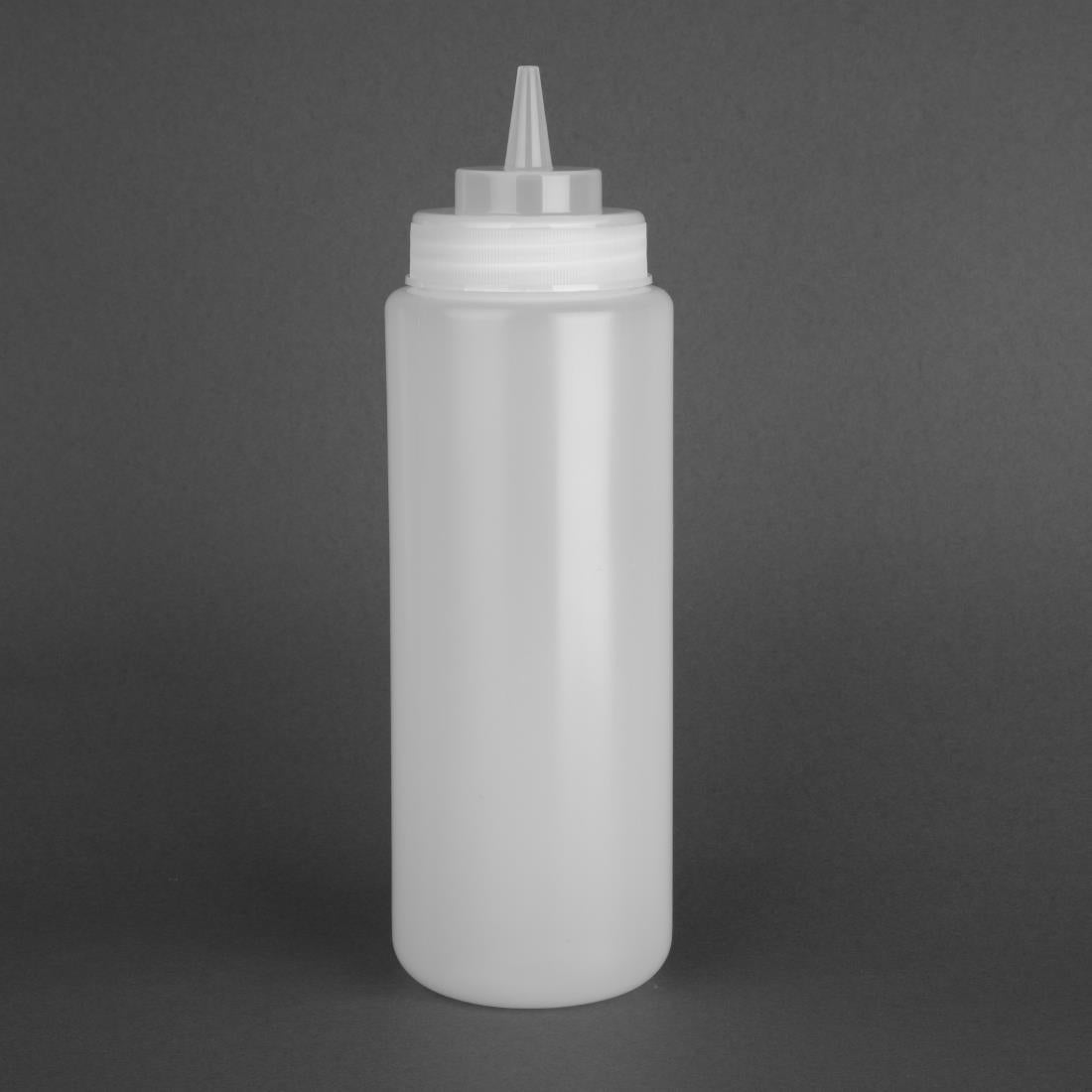 Vogue Clear Wide Neck Squeeze Sauce Bottle product image