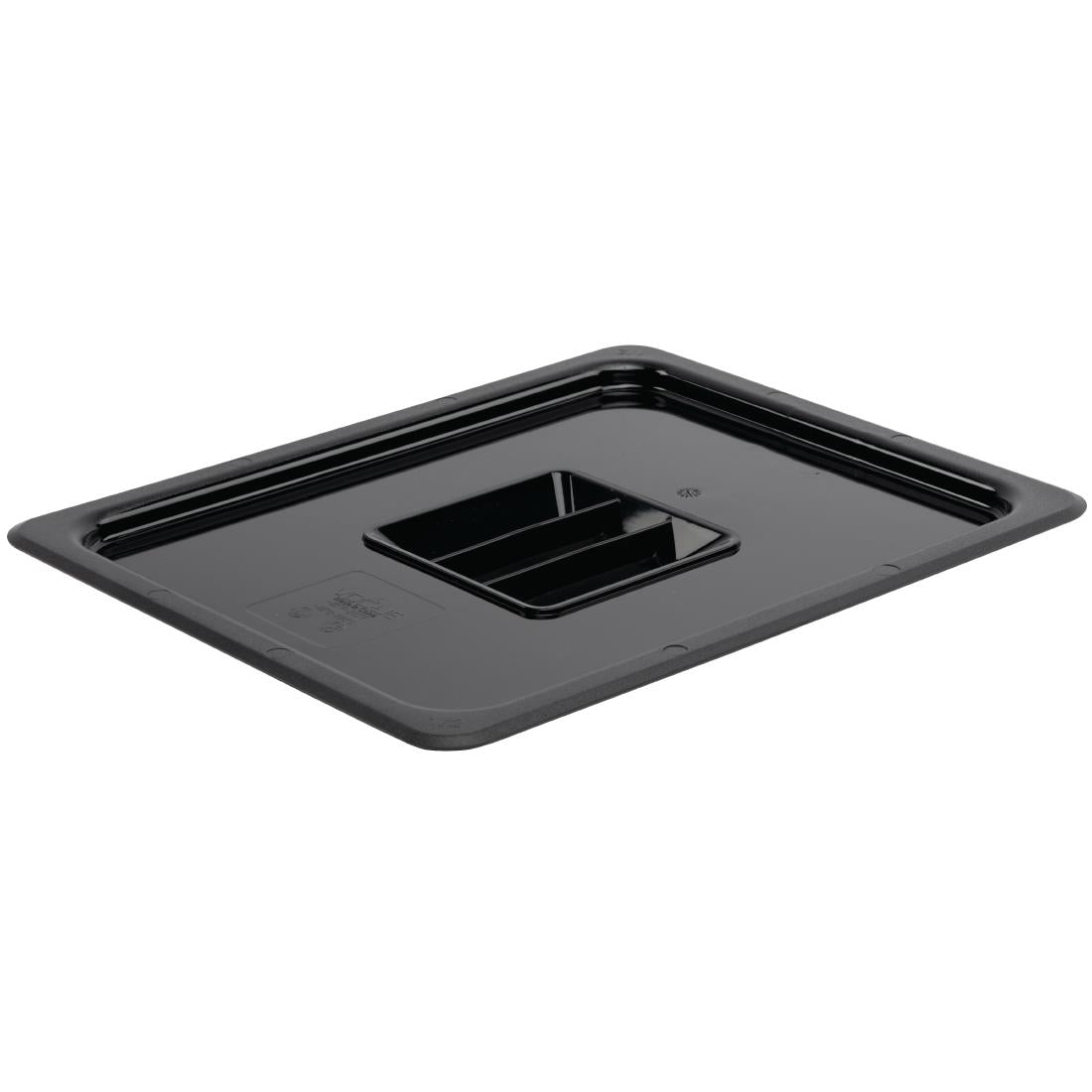 Vogue Polycarbonate 1/2 Gastronorm Lid Black product image