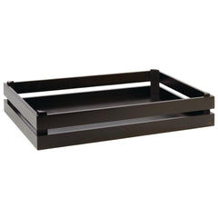 APS Superbox Buffet Crate Black GN1/1 Acacia Wood