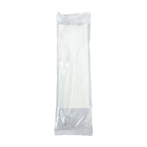 eGreen Deluxe Individually Wrapped Heavy-Duty Disposable Cutlery Sets (Pack of 250)