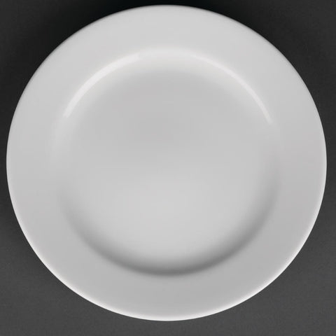 Royal Porcelain Classic White Wide Rim Plates product image