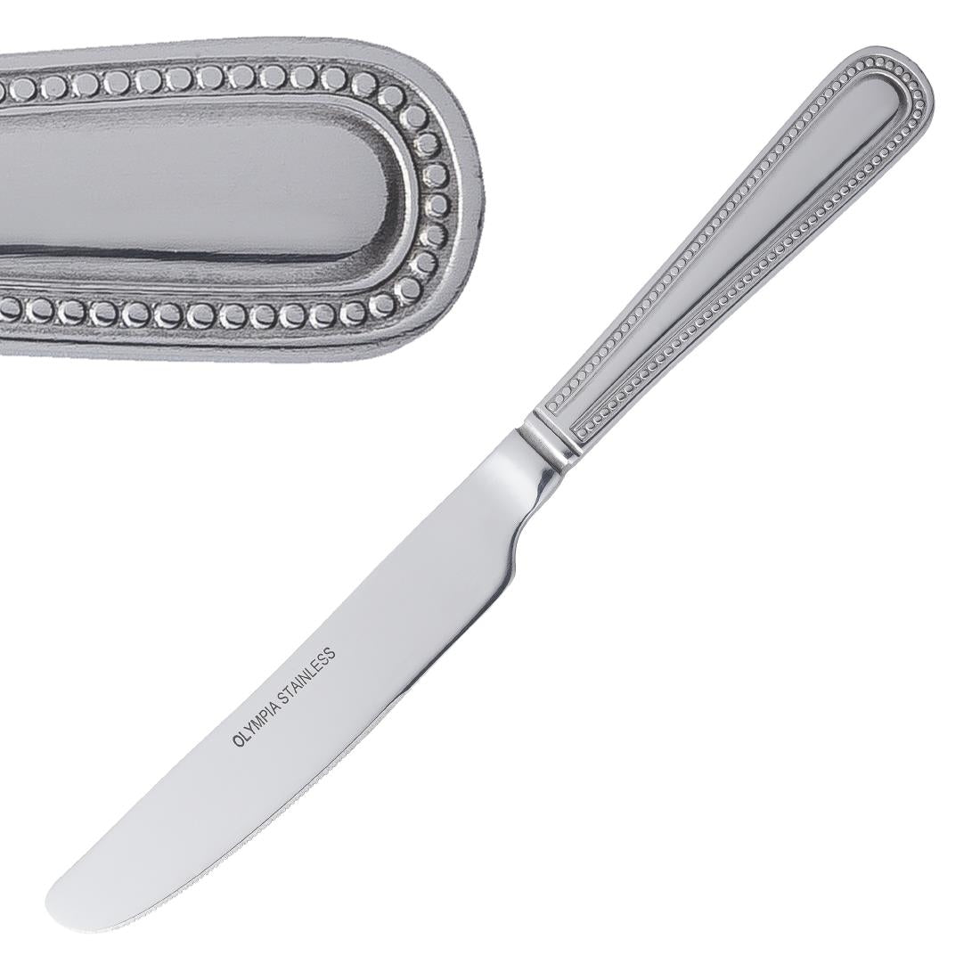 Olympia Bead Solid Handle Dessert Knife product image