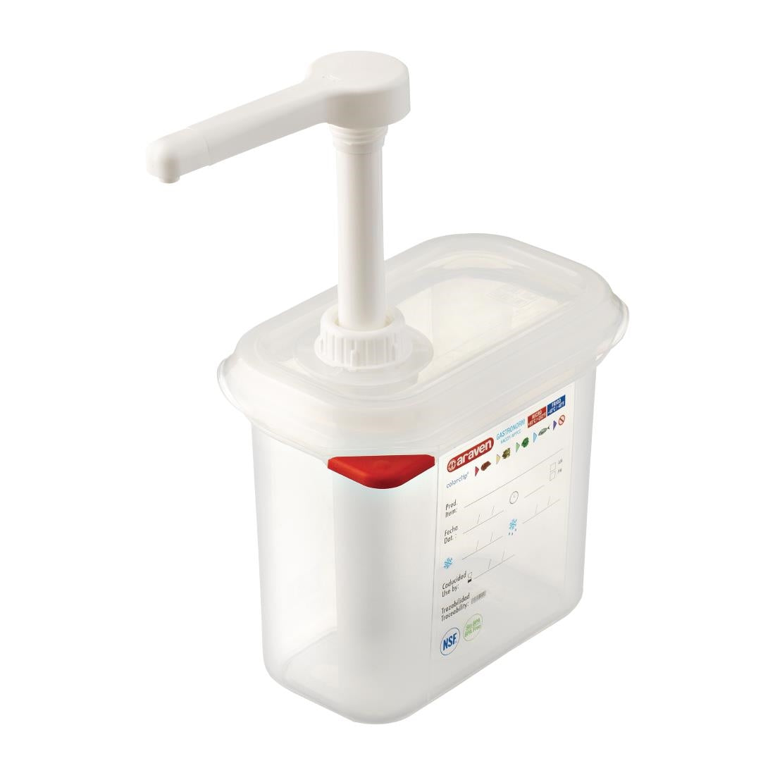 Araven Sauce Dispenser with Pump GN 1/9 product image