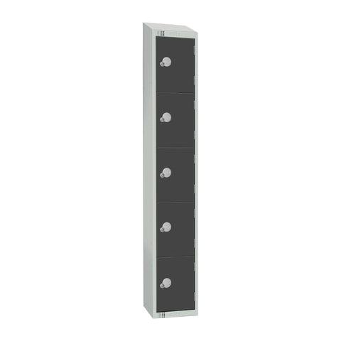Elite Five Door Manual Combination Locker Locker Graphite Grey