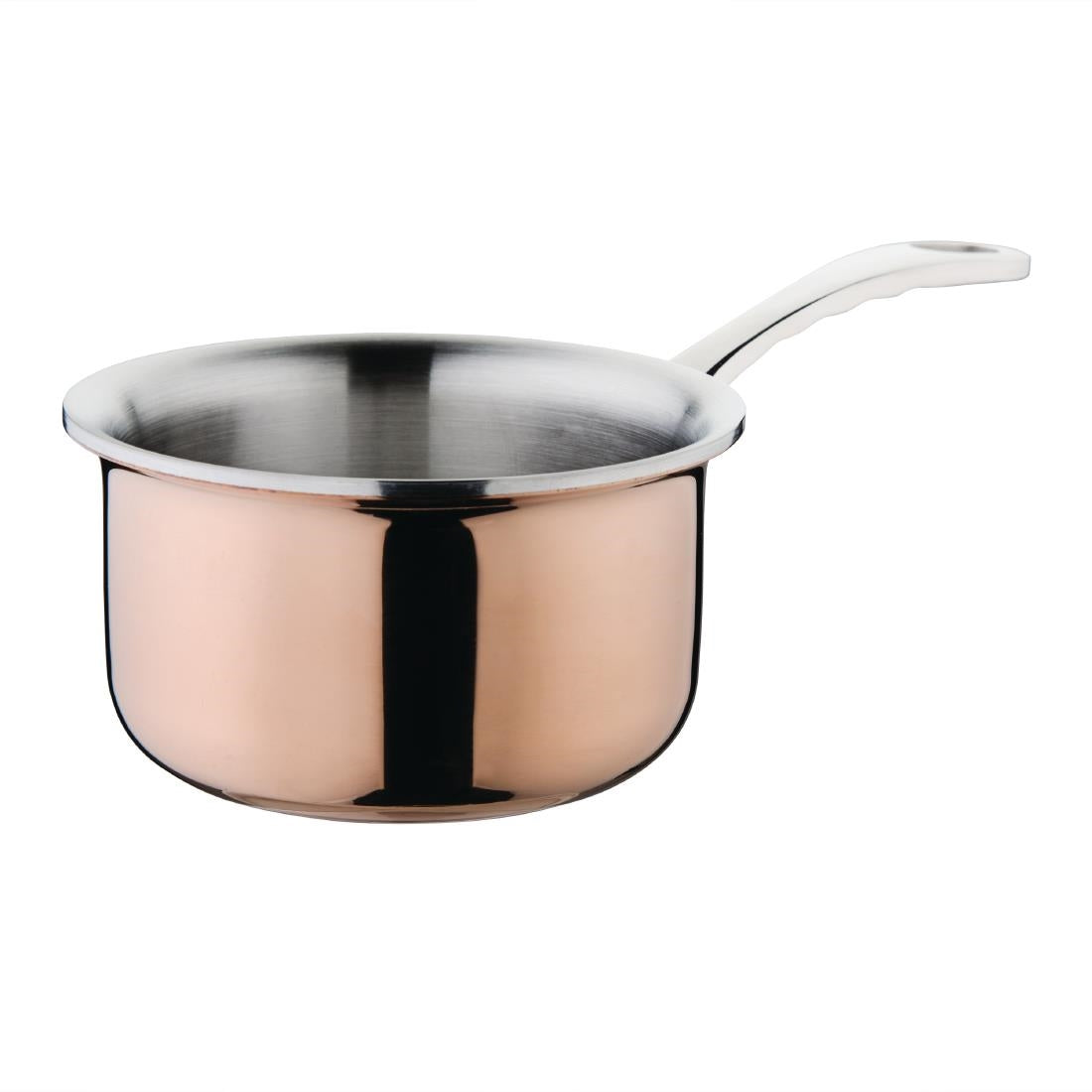 Vogue Mini Copper Tri Wall Saucepan 90mm product image