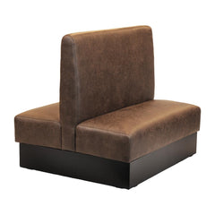 Buffalo Espresso Double Bench – Beech Frame & Brown Upholstery