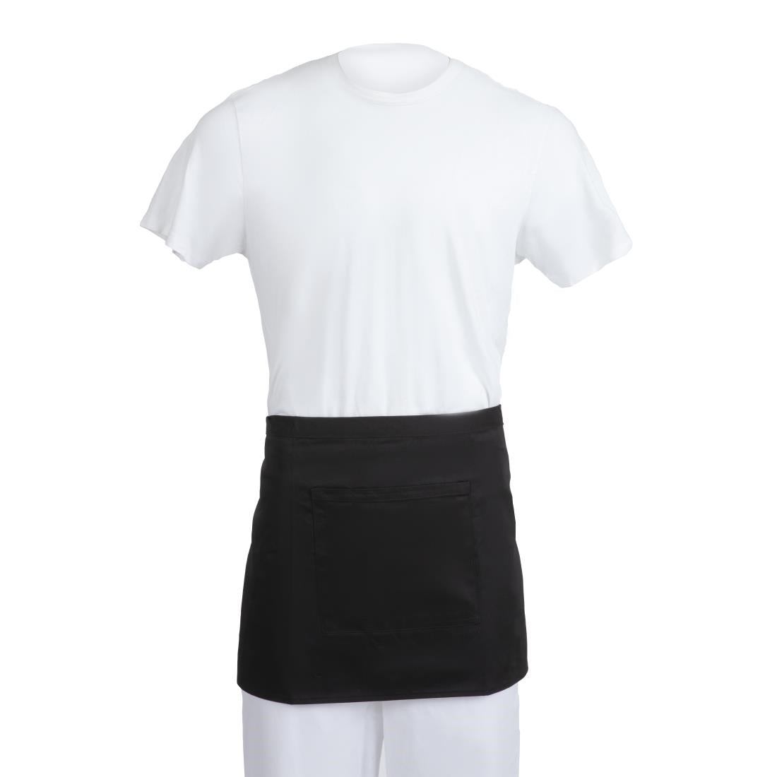 Whites Short Bistro Apron Black product image
