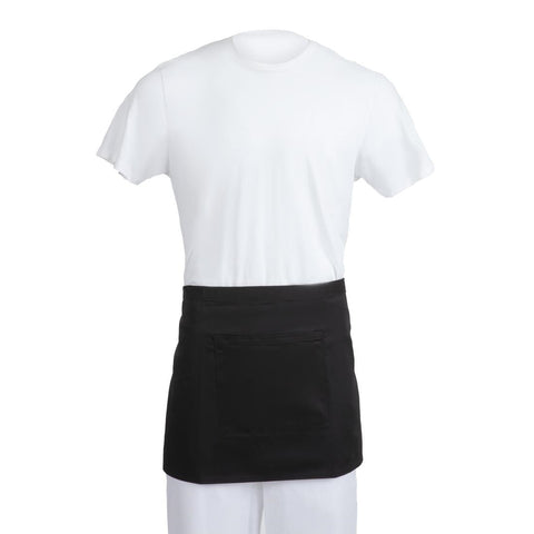 Whites Short Bistro Apron Black