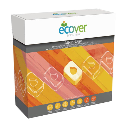 Ecover All-in-One Dishwasher Tablets (Pack of 68)