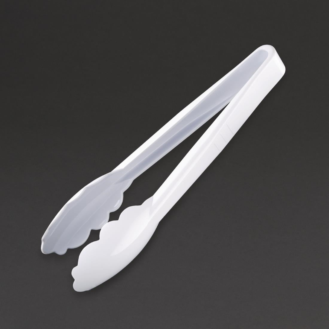 Vogue White Tongs 9" product image