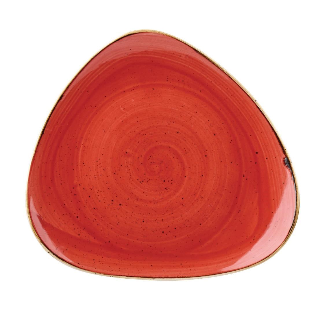Churchill Stonecast Triangle Plate Berry Red product image